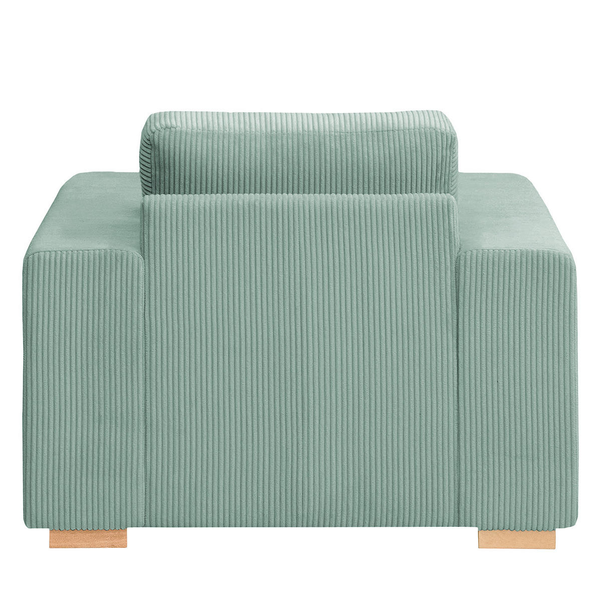 SESSEL - Buchefarben/Hellblau, Holz/Buchenholz (104/85/104cm) - home24