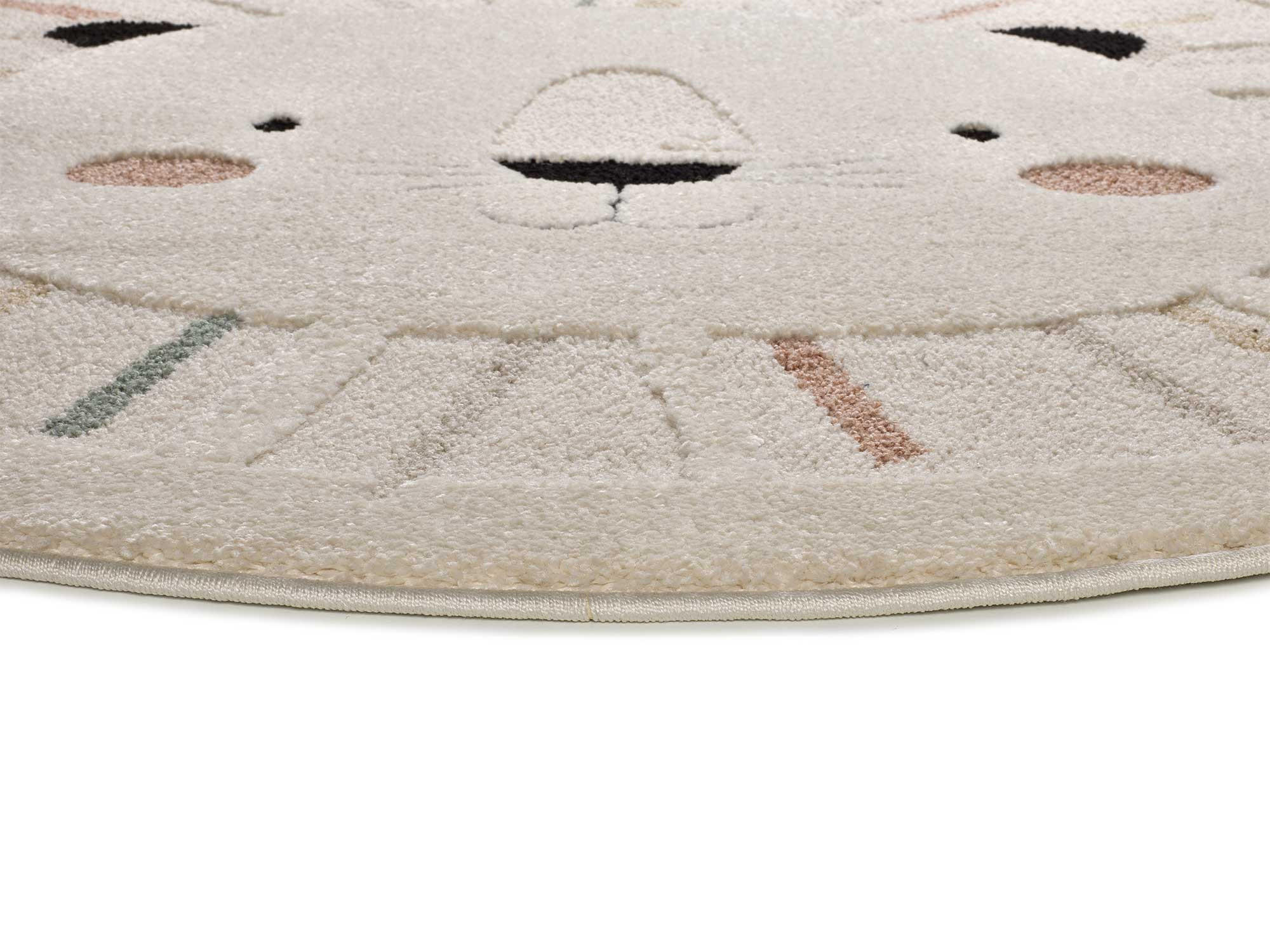 KINDERTEPPICH Weiß Clown 120/120 cm - Weiß, Textil (120/120cm) - Atticgo