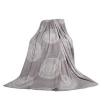KUSCHELDECKE Mikrofaser 150x200 cm Kreise 150x200cm - Hellgrau, Textil (150/200cm)