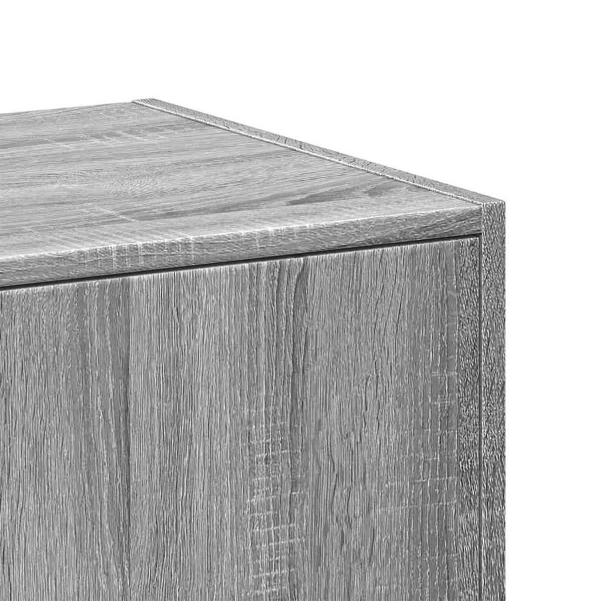 APOTHEKERSCHRANK Grau Sonoma 30/41/144,5 Cm Holzwerkstoff - Hellgrau, Holzwerkstoff (41/144.5/30cm) - vidaXL