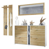 GARDEROBE Orlando Eiche Natur - Eichefarben, Holzwerkstoff (215/210/28cm) - Vladon
