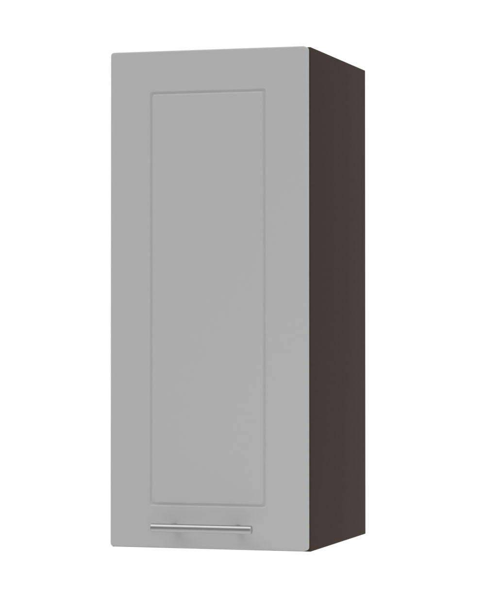KÜCHENHÄNGESCHRANK Kvantum W2/20 Dust Grey Matt / Lava Matt 20 / 32,5 / 72cm - Dunkelgrau/Grau, Holz/Holzwerkstoff (20/72/32.5cm) - Feldmann-Wohnen