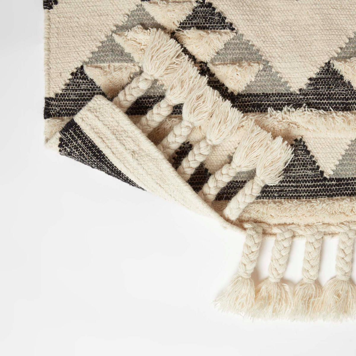 KELIM-TEPPICH Kota handgewebt 160/230 cm - Schwarz, Textil (160/230cm) - Homescapes