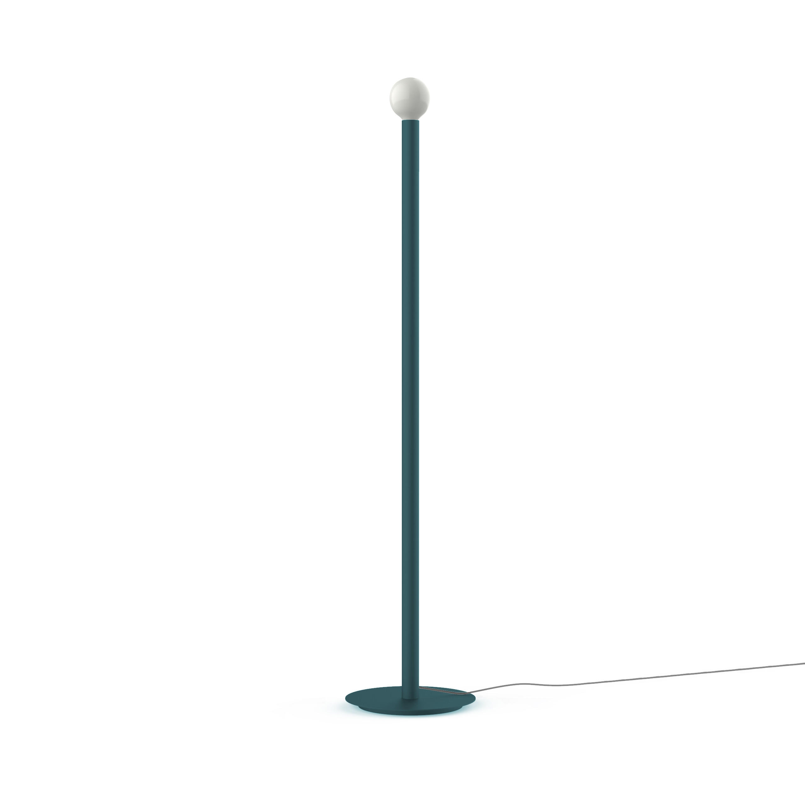 STEHLEUCHTE - Blau, Metall (40/40/165cm) - Lumicom