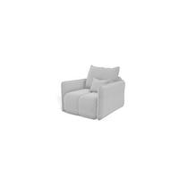 SESSEL Morgano - Hellgrau, Holzwerkstoff/Textil (85/86/102cm) - Fun Möbel