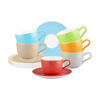 KAFFEETASSEN MIT UNTERTASSEN Liberty Pure Colors Mixed 260 ml 6er Set - Multicolor, Keramik (0.26L) - Seltmann Weiden
