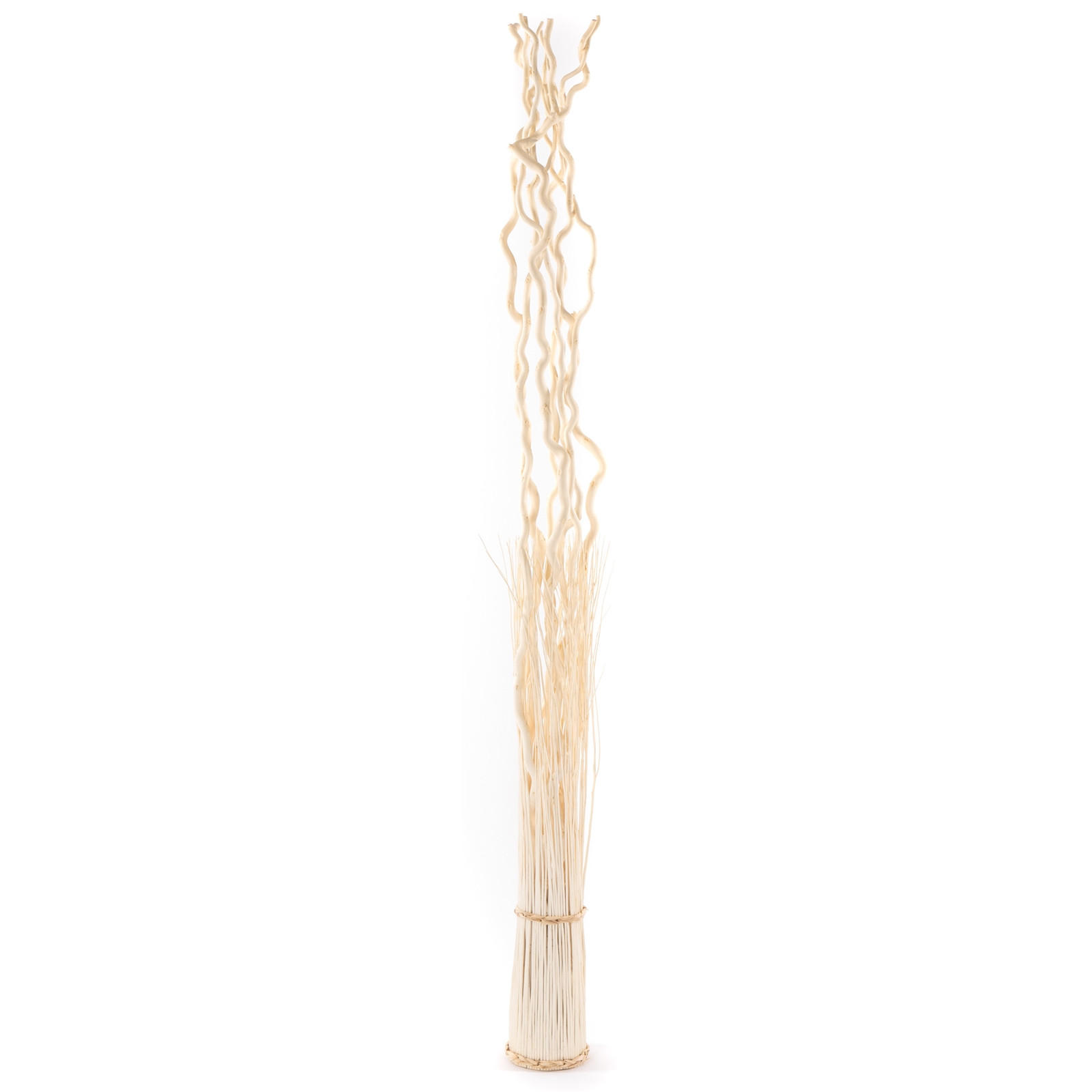RAUMTEILER Nova Weidenzweige geblichen - Beige, Naturmaterialien (27/180/27cm) - DESIGN DELIGHTS