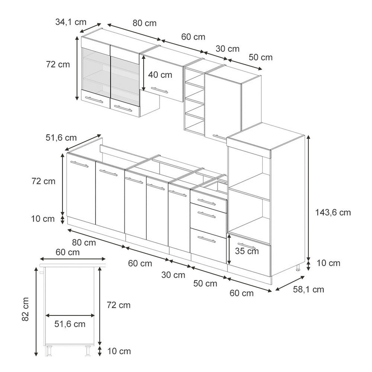 KUCHYŇSKÝ KOUT Fame-Line Zlatý mocný dub - medově dubová, kompozitní dřevo (280/81.6/60cm) - Vicco