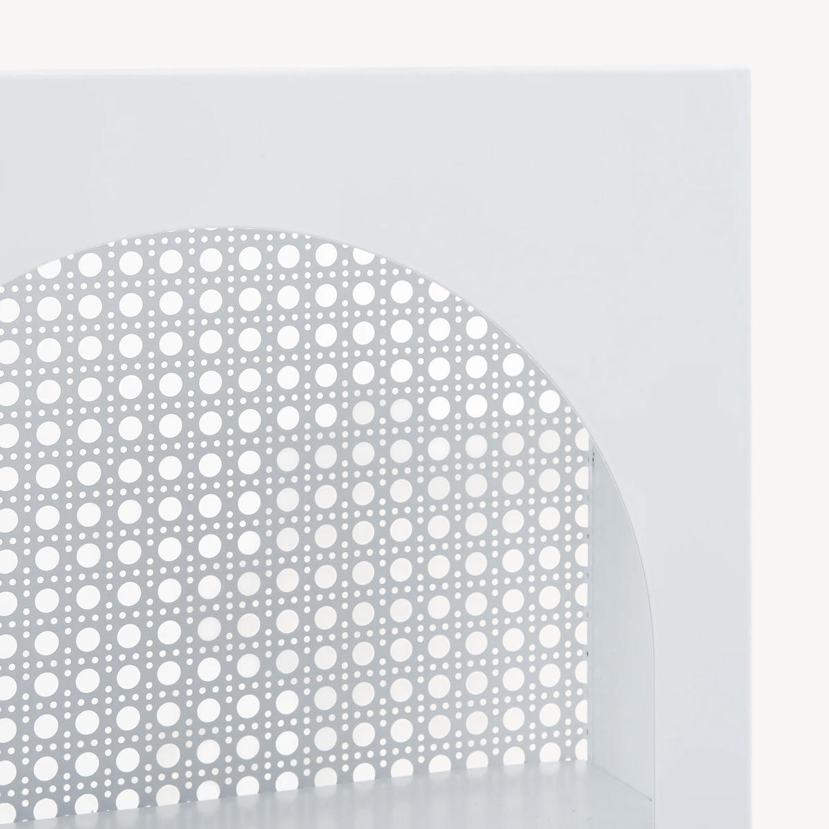 WANDREGAL Jäller I. - Weiß, Metall (30/40/13cm) - [en.casa]