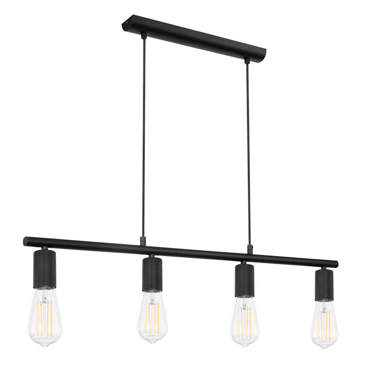 HÄNGELEUCHTE Metall Schwarz MARTHA - Schwarz, Metall (80/5.2/120cm) - Globo Lighting