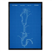 POSTER Karabiner Klettern Patent A3 Rahmenlos - Klar, Papier (29.7/5/42cm) - Nacnic