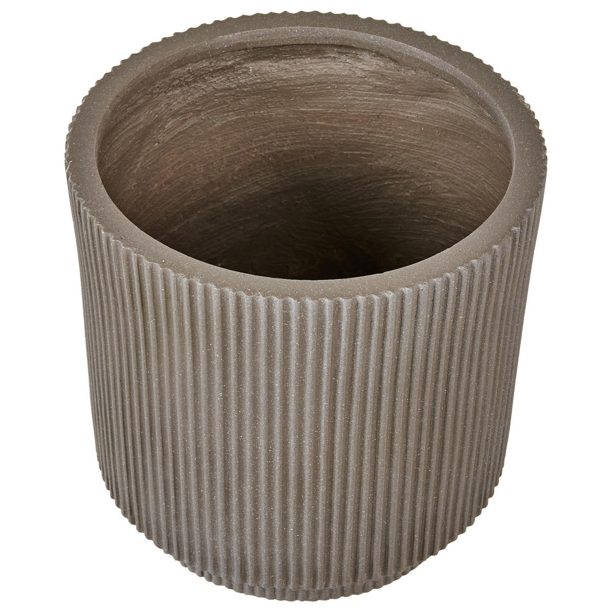 BLUMENTOPF Beige Daria - Beige, Naturmaterialien (30cm) - Beliani