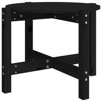 COUCHTISCH Schwarz Ø 62,5x45 cm Massivholz Kiefer - Schwarz, Holz (62.5/62.5/45cm) - furnicato