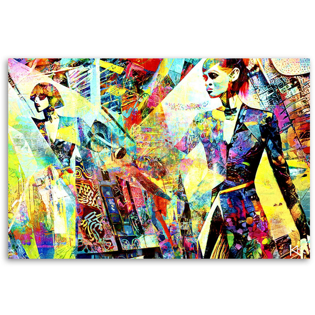 KUNSTDRUCK Lila 90/60 cm - Lila, Textil (90/60cm) - KUNSTLOFT