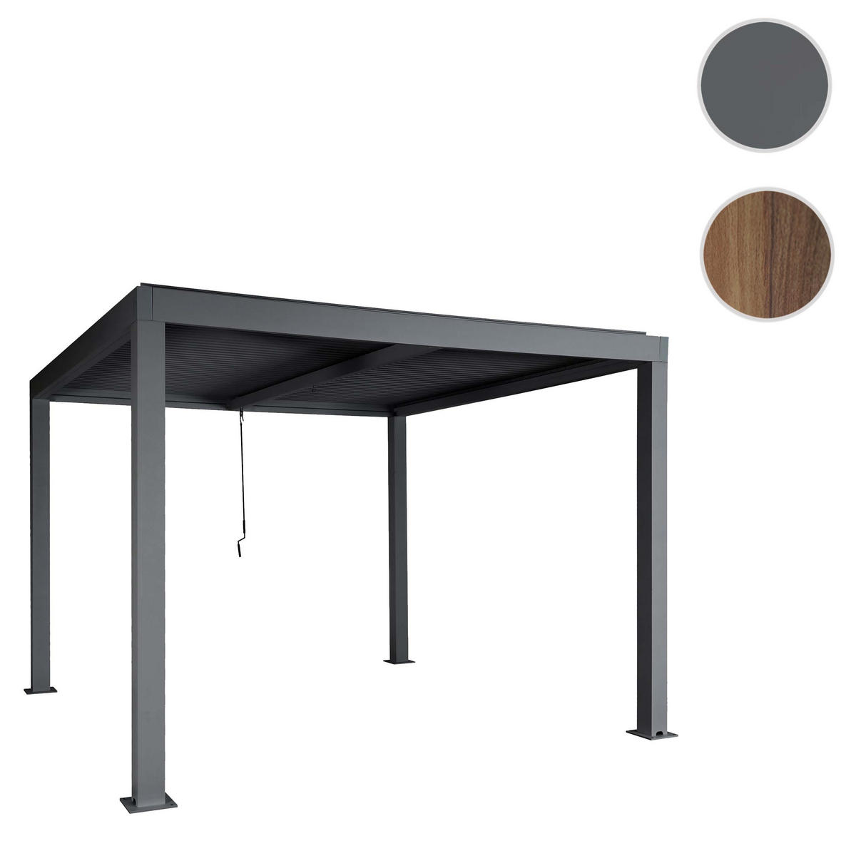 PERGOLA Anthrazit - Anthrazit, Metall (400/220/300cm) - MCW