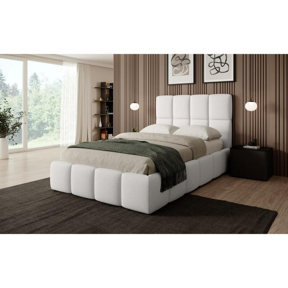 POLSTERBETT Nostro mit Bettkasten 140x200 cm beige - Beige/Schwarz, Textil (140/200cm) - Beautysofa