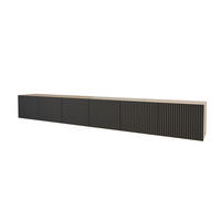 LOWBOARD NOA-2-W 3x100x40x41 cm - Artisan / Schwarz - Schwarz, Holzwerkstoff (300/40/41cm) - ALTDECOR