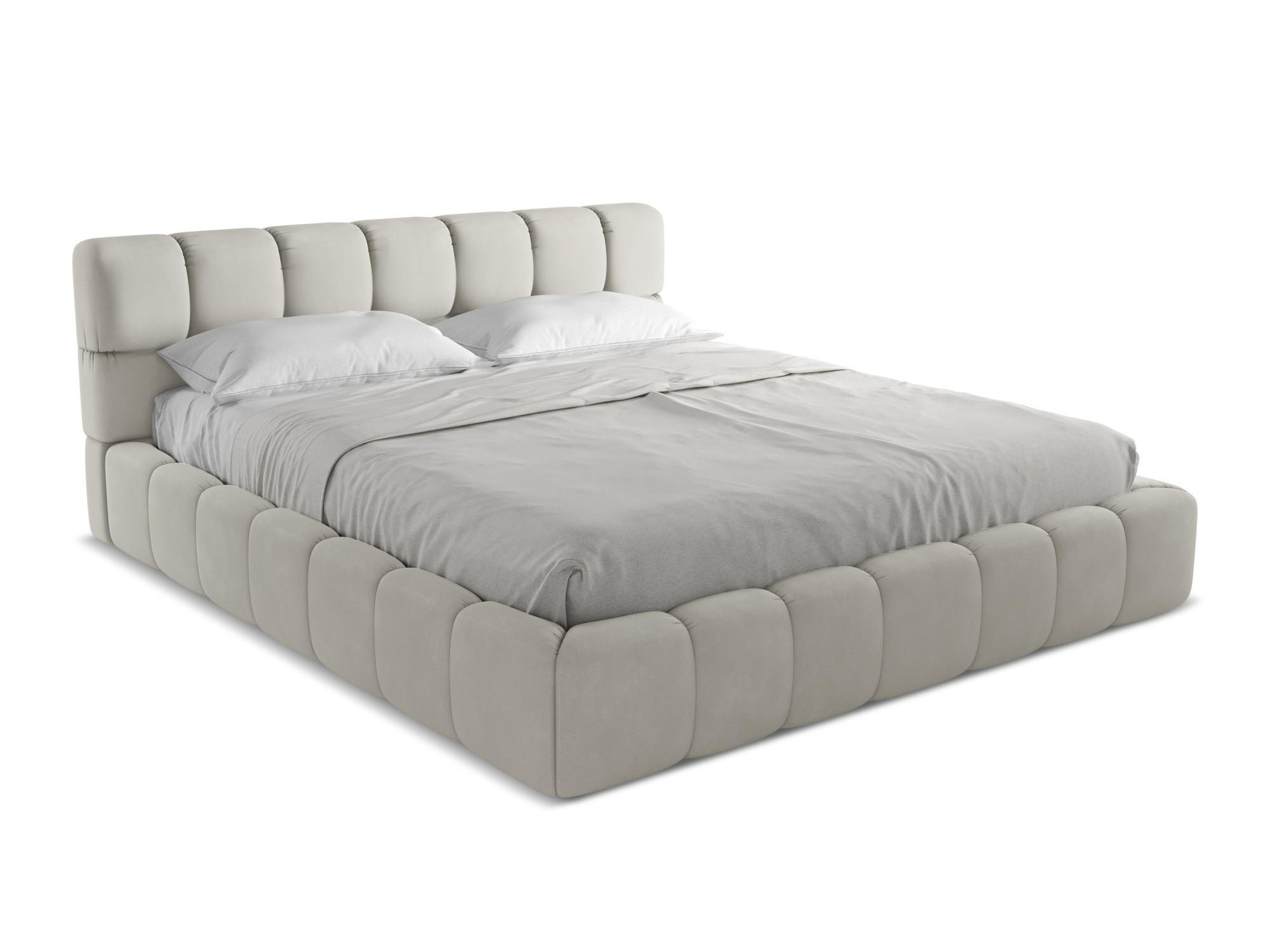POLSTERBETT mit Bettkasten und Lattenrost 200x228 Beige - Beige/Schwarz, Kunststoff/Textil (180/200cm) - Makamii