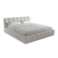 POLSTERBETT mit Bettkasten und Lattenrost 200x228 Beige - Beige/Schwarz, Kunststoff/Textil (180/200cm) - Makamii