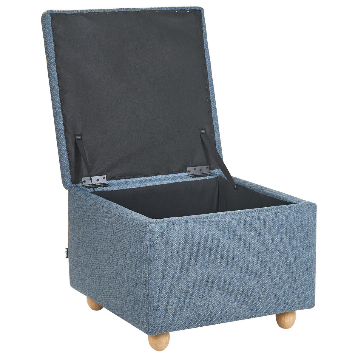 POUF mit Stauraum Stoff Blau Ferndale - Blau, Textil (60/46/60cm) - Beliani
