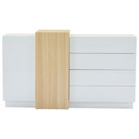 SIDEBOARD Weiß 140/35/76.5 cm - Weiß, Holzwerkstoff (140/76.5/35cm) - PANGIVO