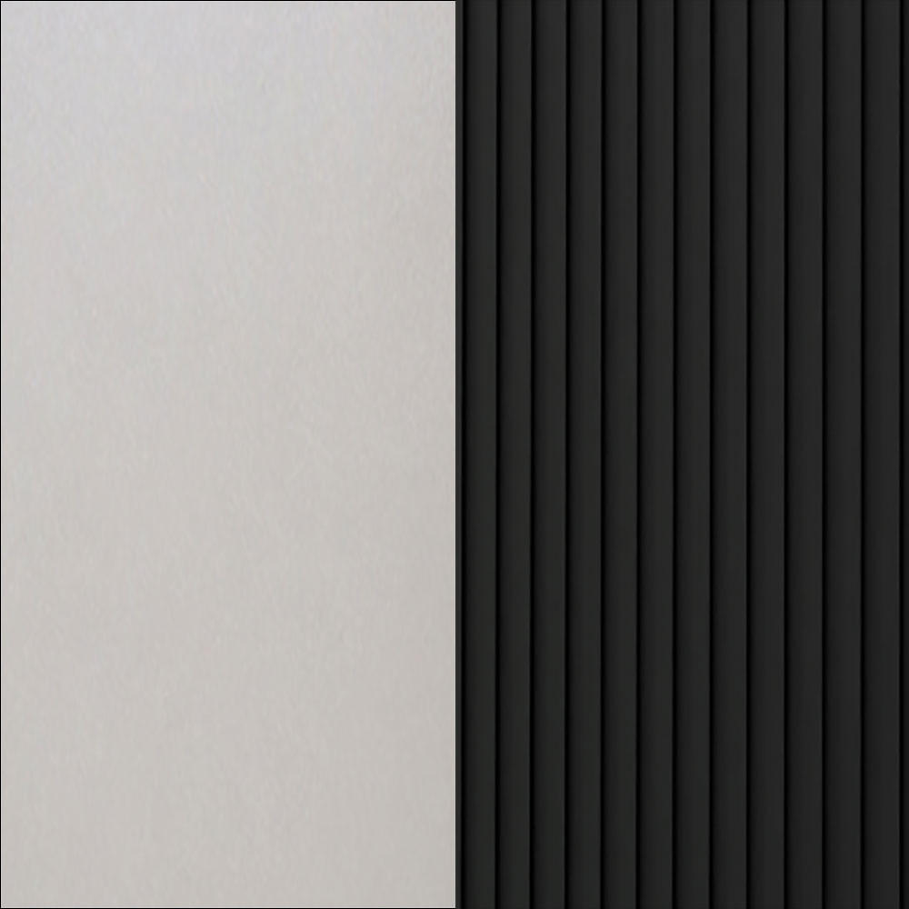 KÜCHENHÄNGESCHRANK Lamello W4/30 Schwarz Matt / Grau 30 / 32,5 / 96cm - Schwarz/Grau, Holz/Holzwerkstoff (30/96/32.5cm) - Feldmann-Wohnen
