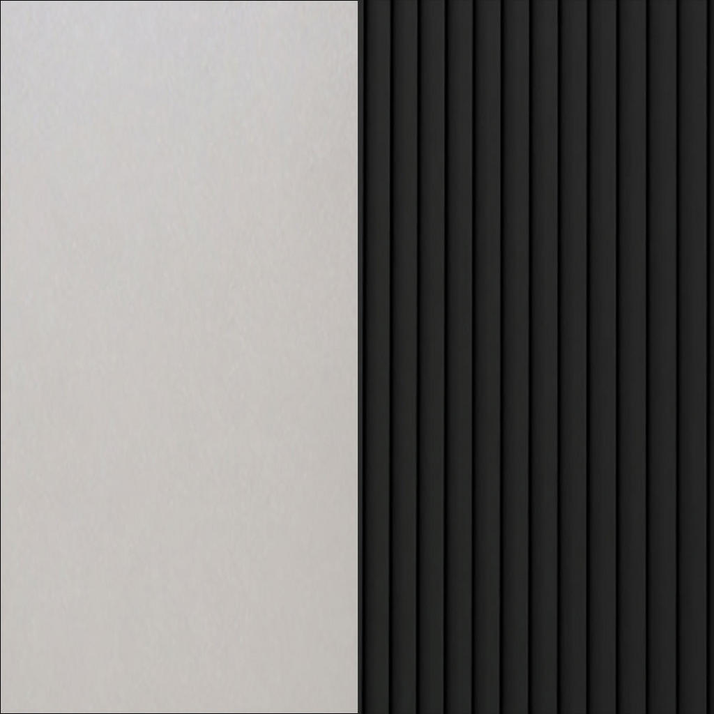 Thumbnail - Feldmann-Wohnen Hängeschrank, Schwarz, Grau, Holz, 2 Fächer, Rechteckig, 30x72x32.5 cm, Küchen, Küchenmöbel, Küchenschrä...