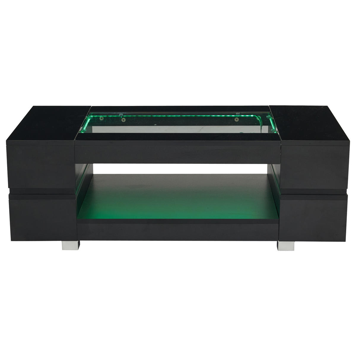 COUCHTISCH Schwarz - Schwarz, Holzwerkstoff (100/50/35cm)