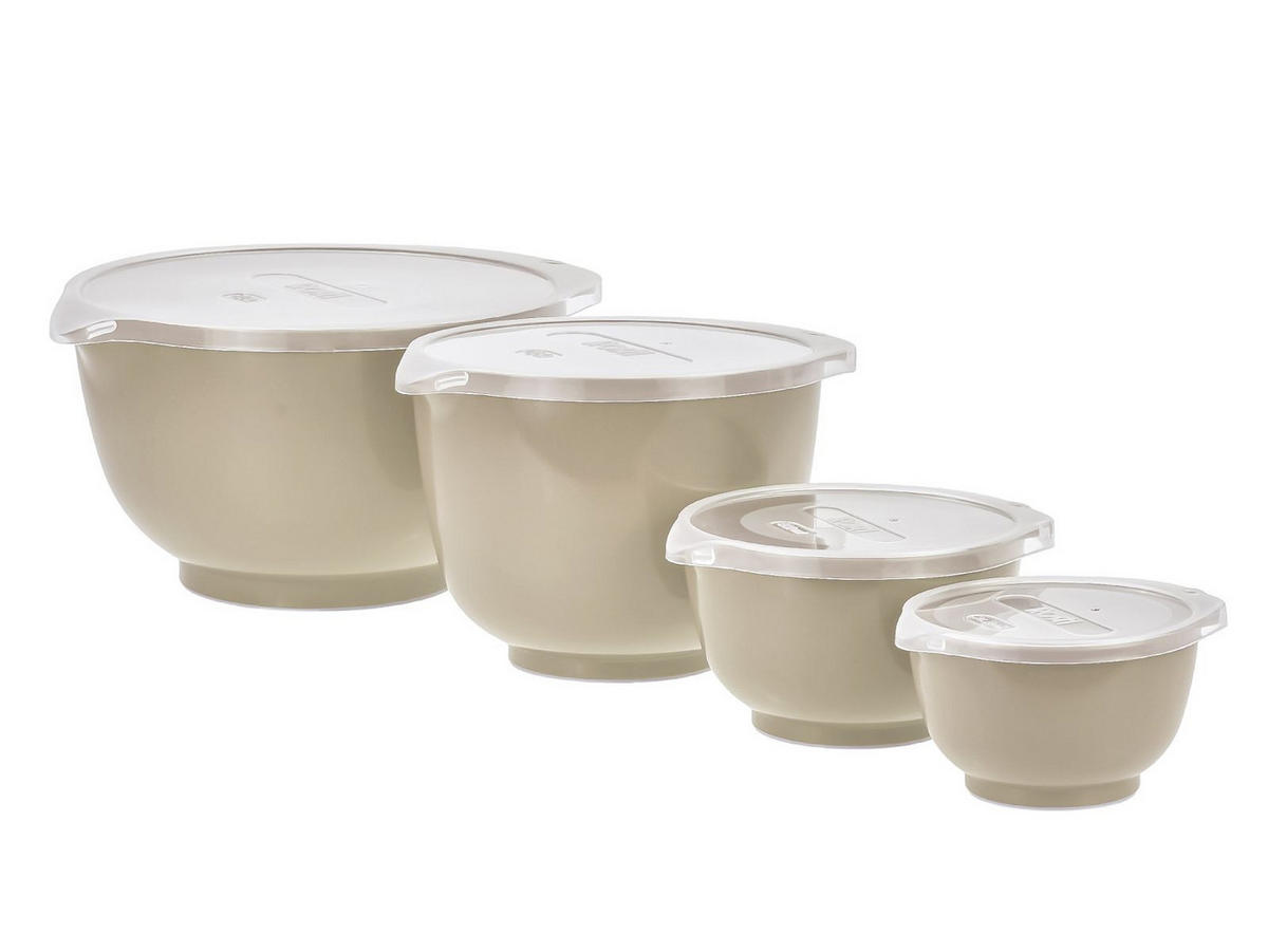 RÜHRSCHÜSSEL-SET Margrethe New beige (4tlg) - Beige, Kunststoff (21/15cm) - Rosti