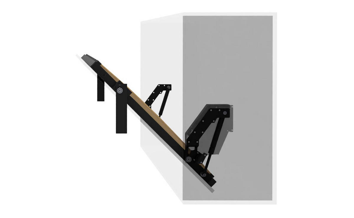 SCHRANKBETT Morphy Einbaubares 190x90 Horizontal - Weiß, Holz/Metall (190/90cm) - WallBedKing