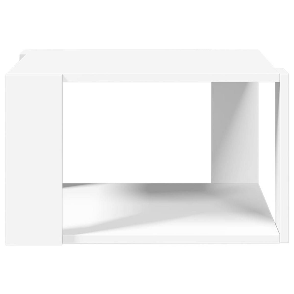COUCHTISCH Weiss 51,5/51,5/30 Cm Holzwerkstoff - Weiß, Holzwerkstoff (51.5/51.5/30cm) - vidaXL