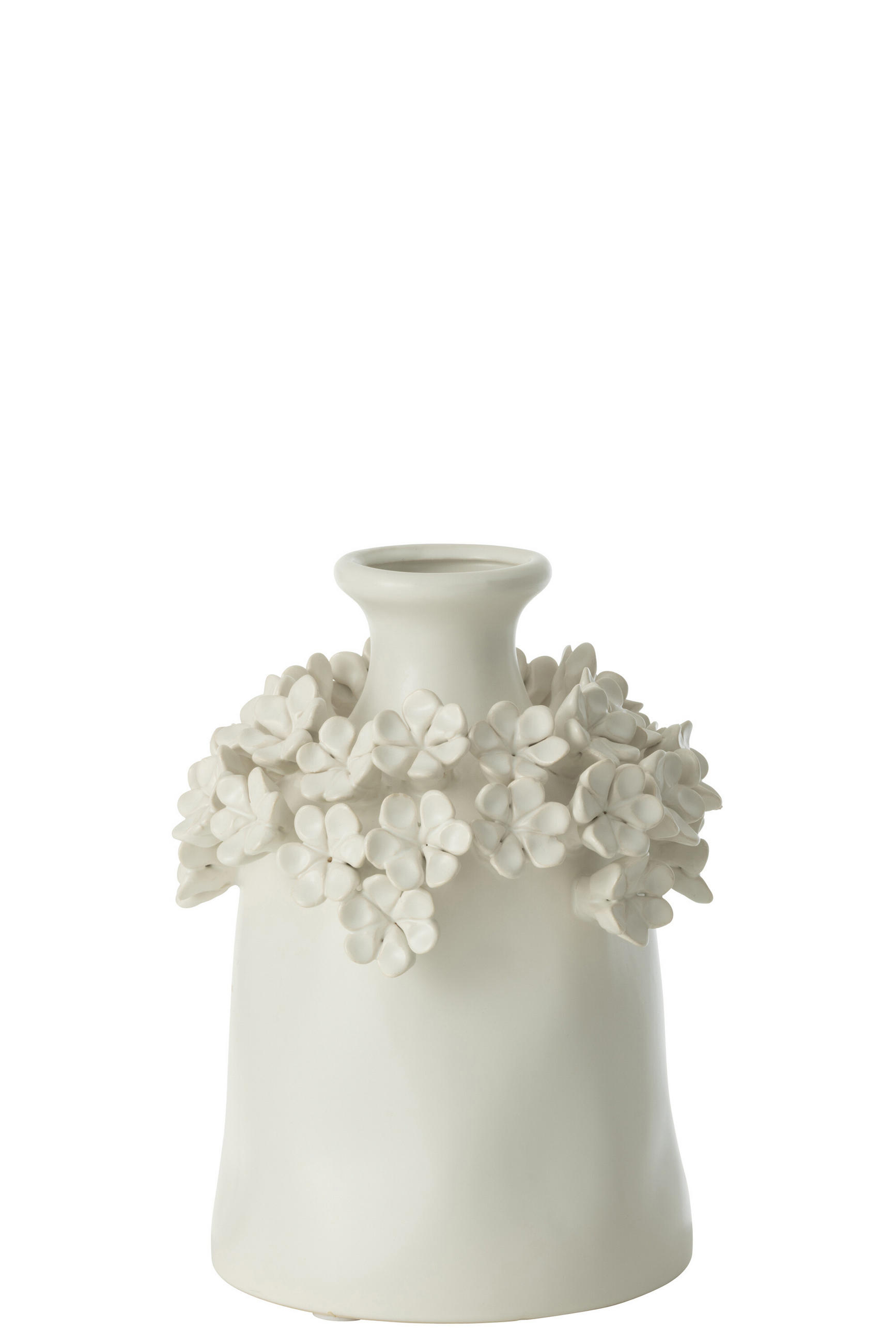 VASE YUCCA - Töpferei - Weiß - S - Ø 17 cm - Weiß, Keramik (23cm) - J-Line