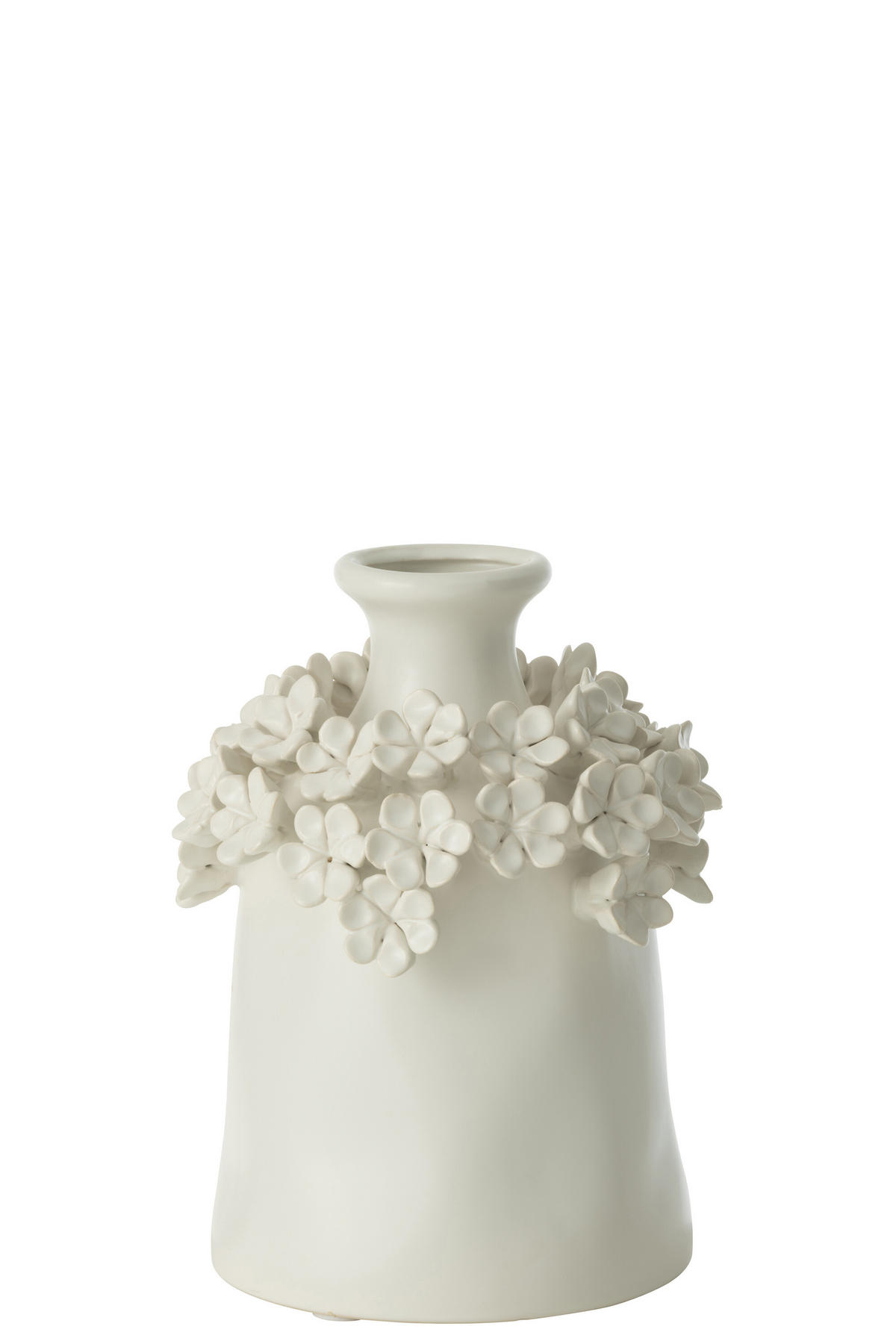 VASE YUCCA - Töpferei - Weiß - S - Ø 17 cm - Weiß, Keramik (23cm) - J-Line