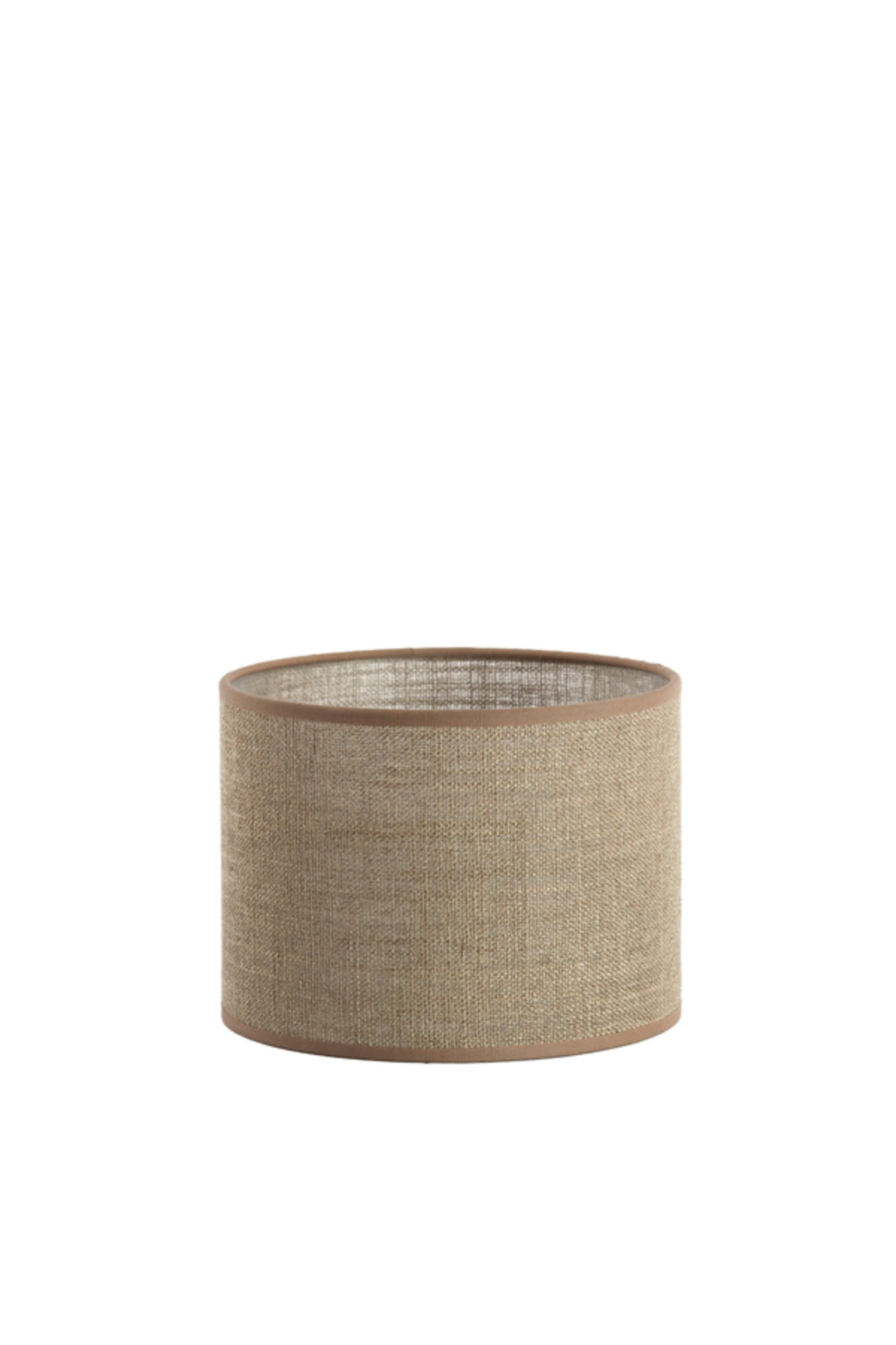 LAMPENSCHIRM Caden Braun Ø20/15 cm - Braun, Textil (20/20/15cm) - Light & Living