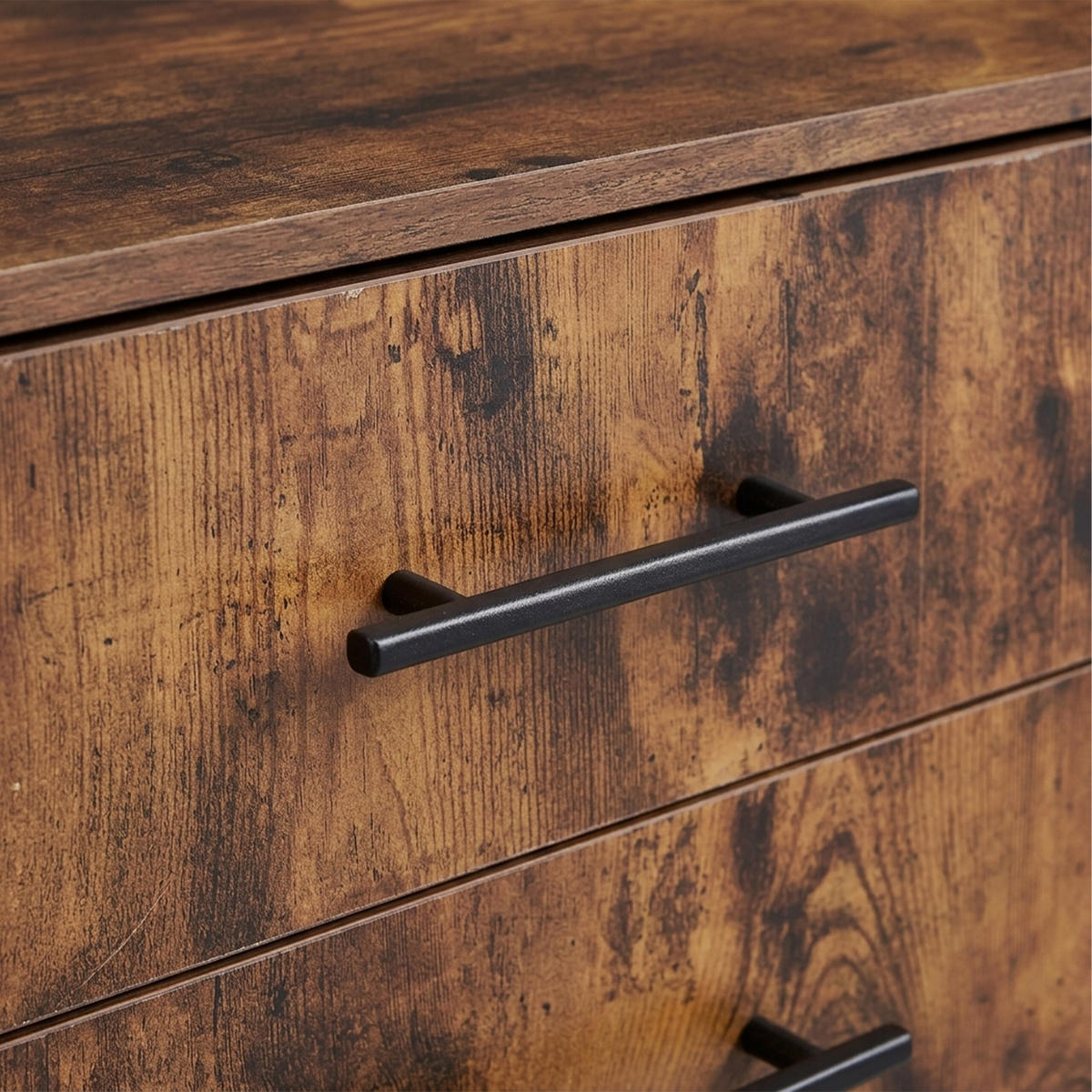 ROLLCONTAINER Vintagebraun 3 Schubladen auf Rollen - Braun, Holzwerkstoff/Kunststoff (80/66/40cm) - Relaxdays