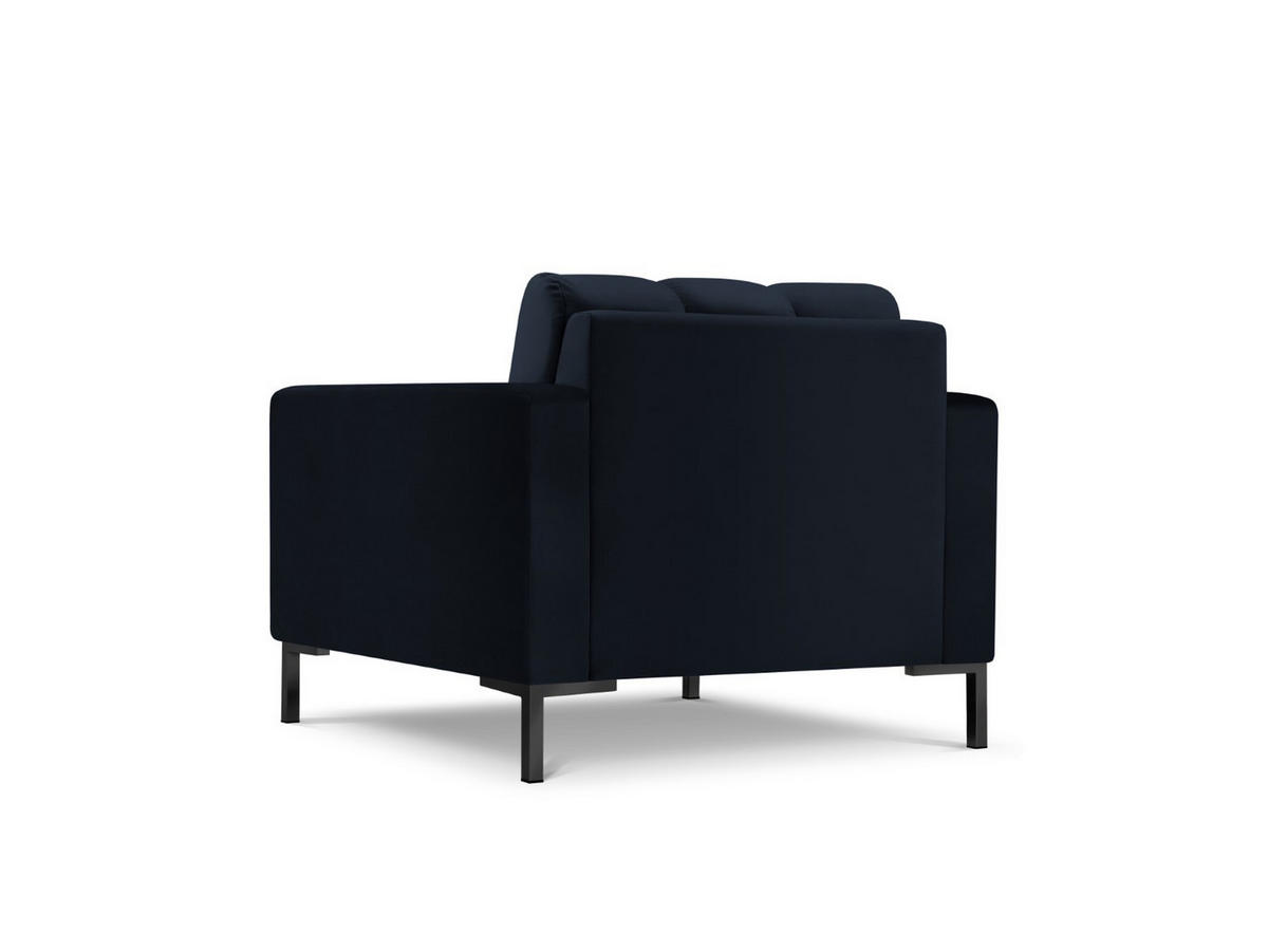 SESSEL Mamaia aus Samt dunkelblau - Dunkelblau, Textil (92/75/87cm) - Micadoni