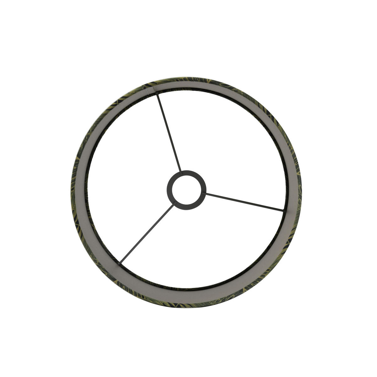 LAMPENSCHIRM Amazon Grün Ø30/21 cm - Grün, Textil (30/30/21cm) - Light & Living