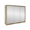 SCHWEBETÜRENSCHRANK Derby III - Sonoma Eiche, Holzwerkstoff/Metall (200/215/58cm) - MIRJAN24
