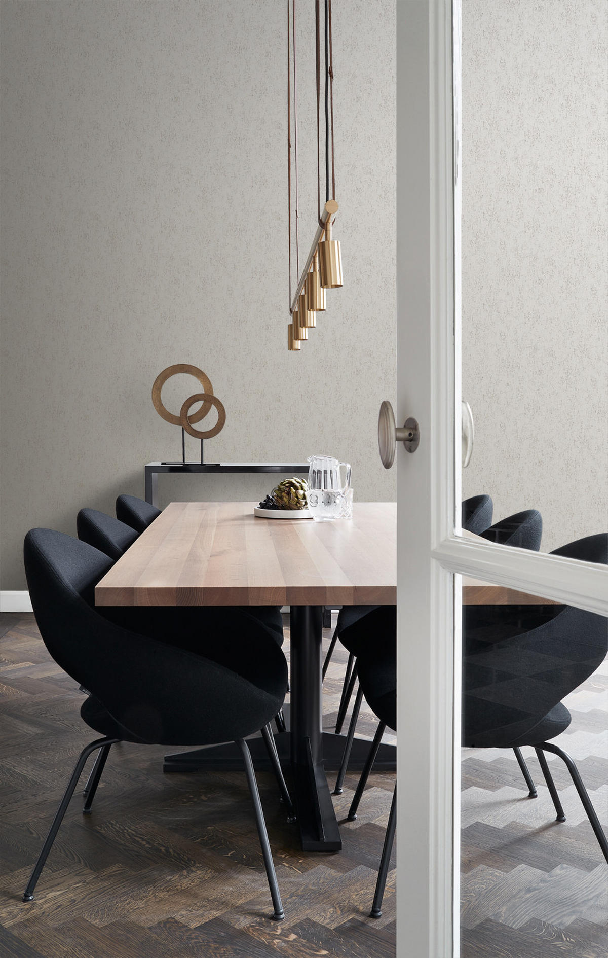 TAPETE Metall-Optik 53 cm x 10.05 m - Braun, Papier (53/1000cm) - Origin Wallcoverings