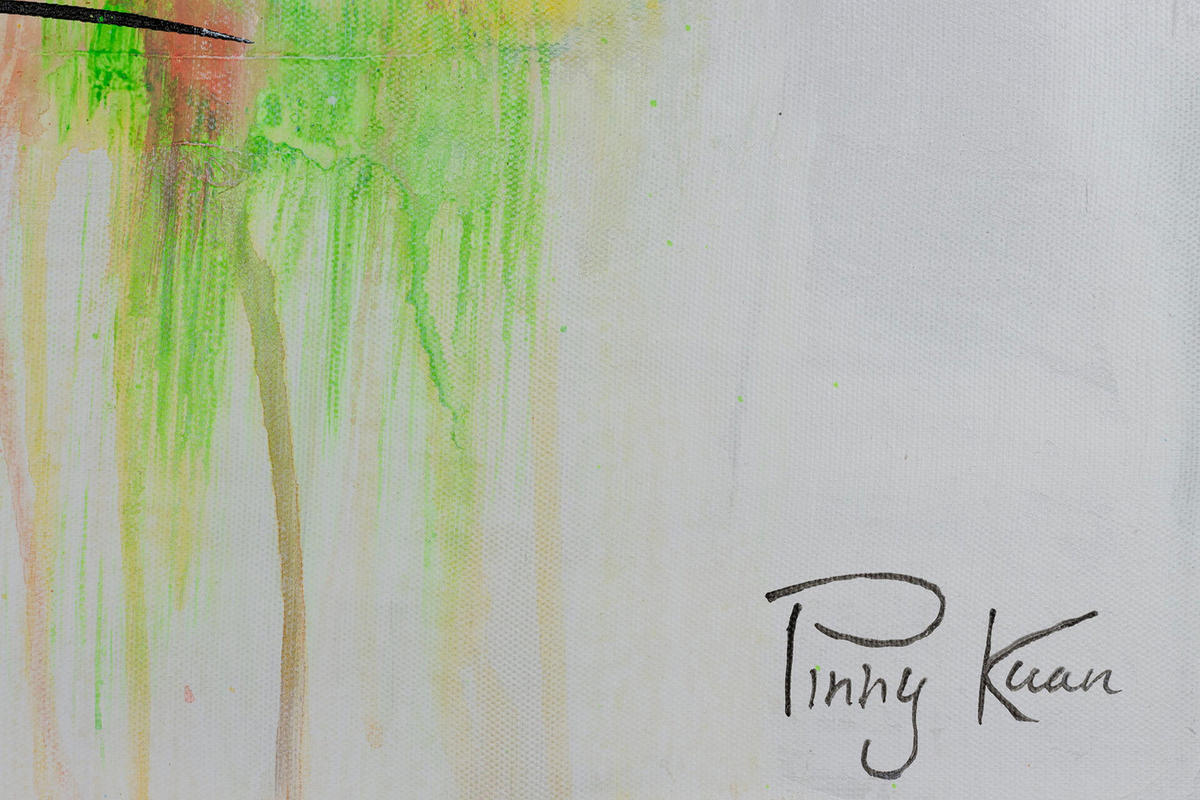 ACRYLBILD HANDGEMALT 120/60 cm - Grau, Holz/Textil (120/60cm) - KUNSTLOFT