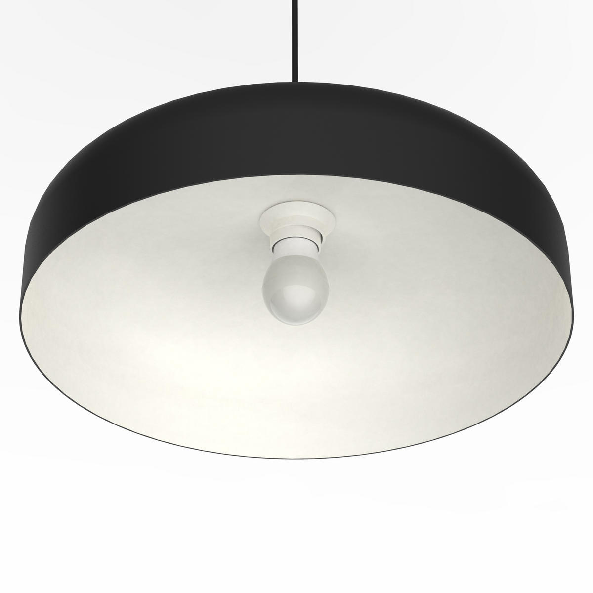 HÄNGELEUCHTE - Schwarz, Metall (40/40/10cm) - Lumicom