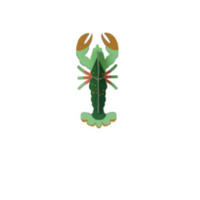 MALEN & BASTELN, 3D Wandobjekt Hummer, Bastel-Set, recycelter Karton, studio ROOF - Naturfarben, Karton (5.1/3.1/11.1cm) - ich-zapfe