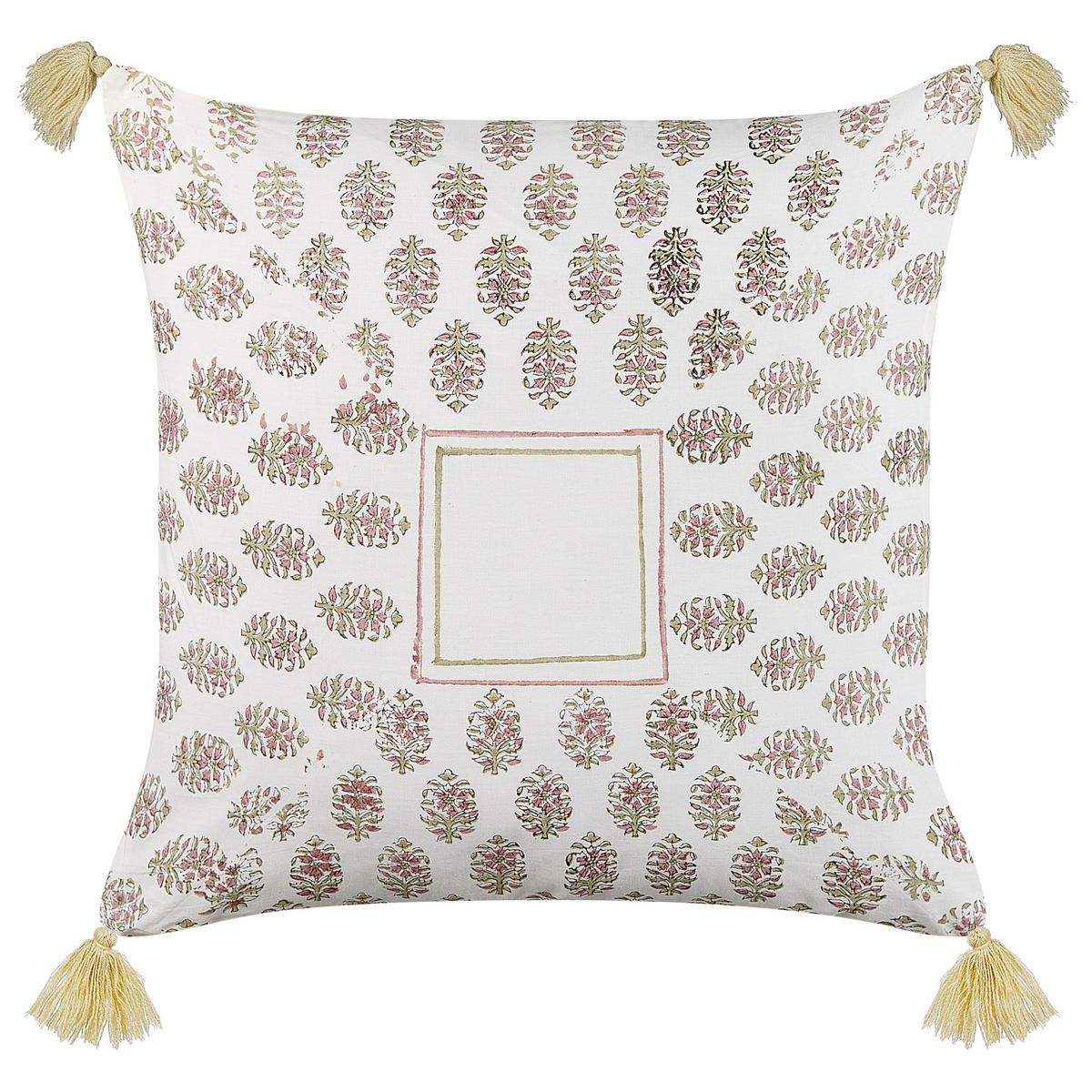 DEKOKISSEN 2er-Set Bunt 45/45 cm Setosa - Multicolor, Naturmaterialien/Textil (45/45cm) - Beliani