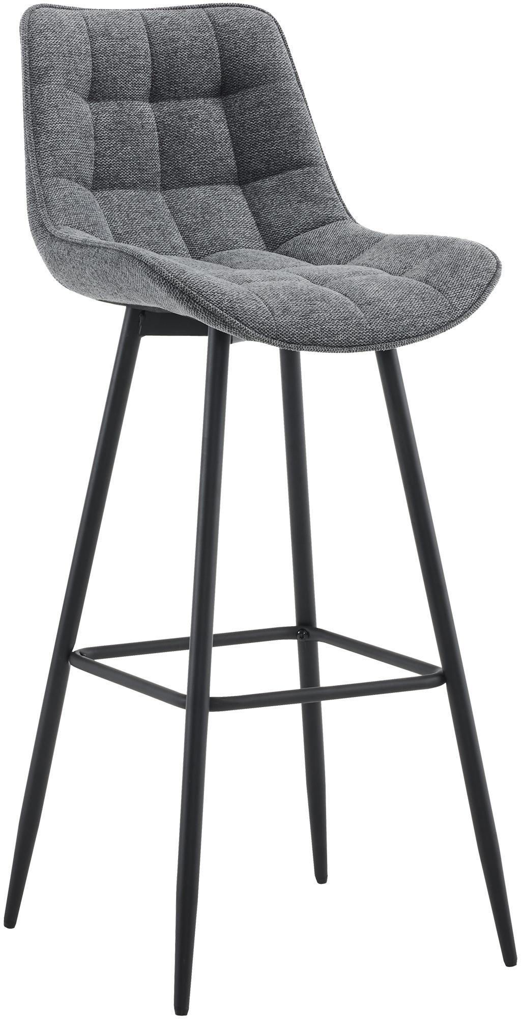 furnicato Barhocker Dunkelgrau 47x106x52 cm