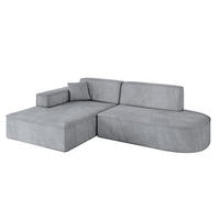 ECKSOFA Ottomane Links IREA-L1-v4 - 234x171x79 cm Grau - Titanfarben, Holzwerkstoff/Textil (234/171cm) - ALTDECOR