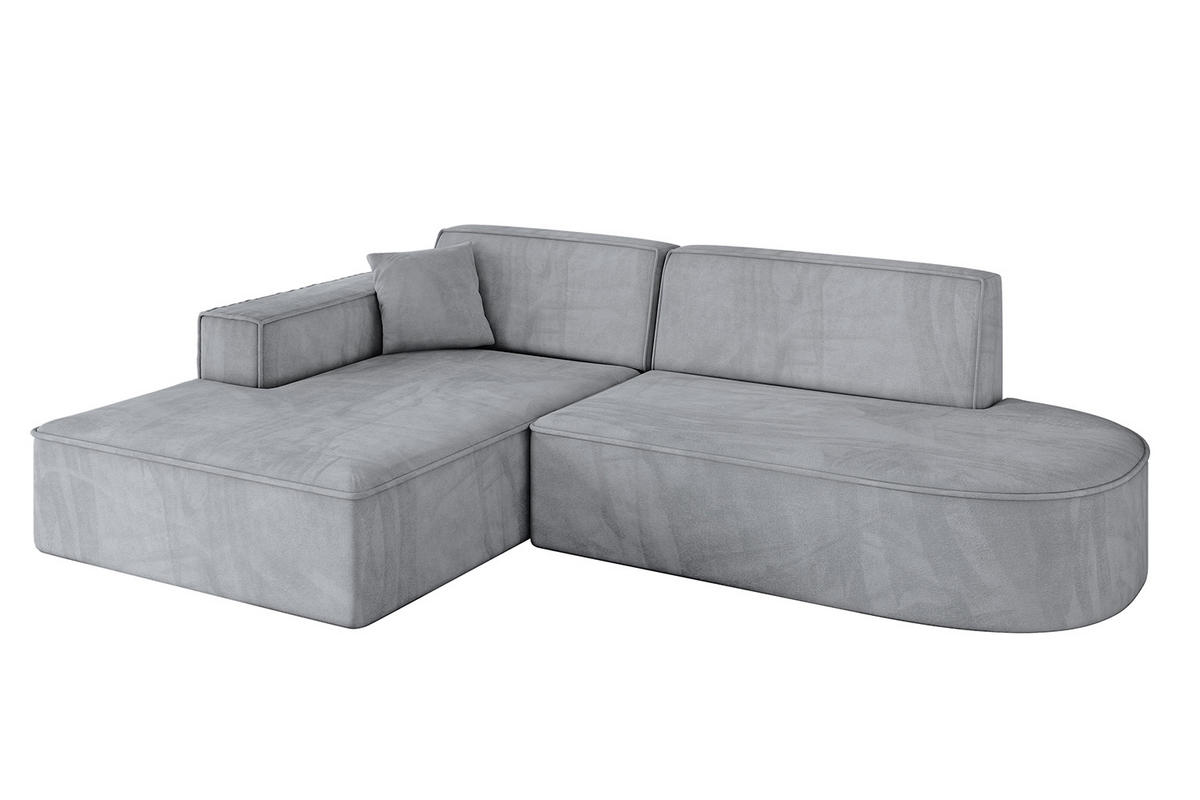 ECKSOFA Ottomane Links IREA-L1-v4 - 234x171x79 cm Grau - Titanfarben, Holzwerkstoff/Textil (234/171cm) - ALTDECOR