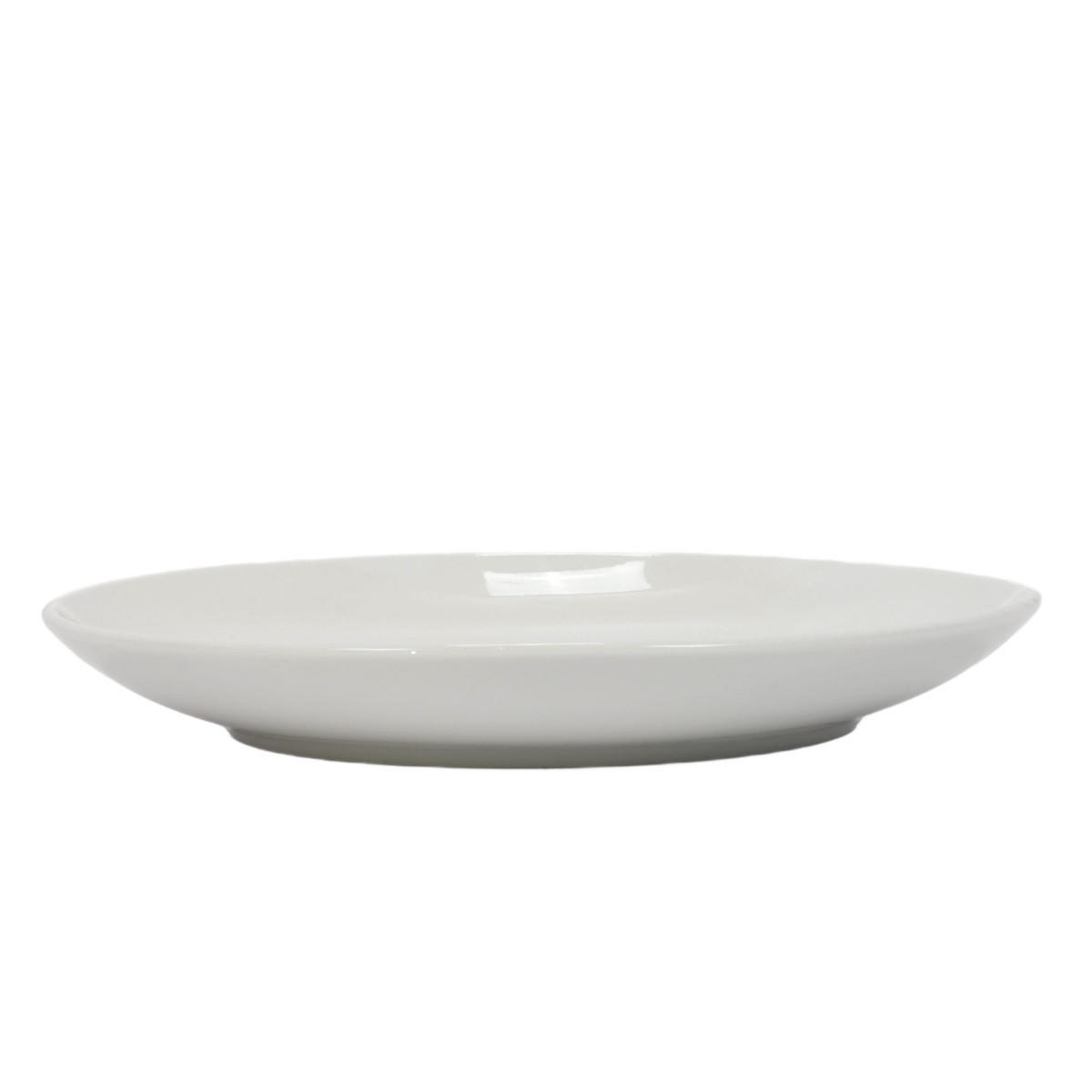 TELLER aus Porzellan Weiß 26/26/3,5 cm - Weiß, Keramik (26cm) - Siaki