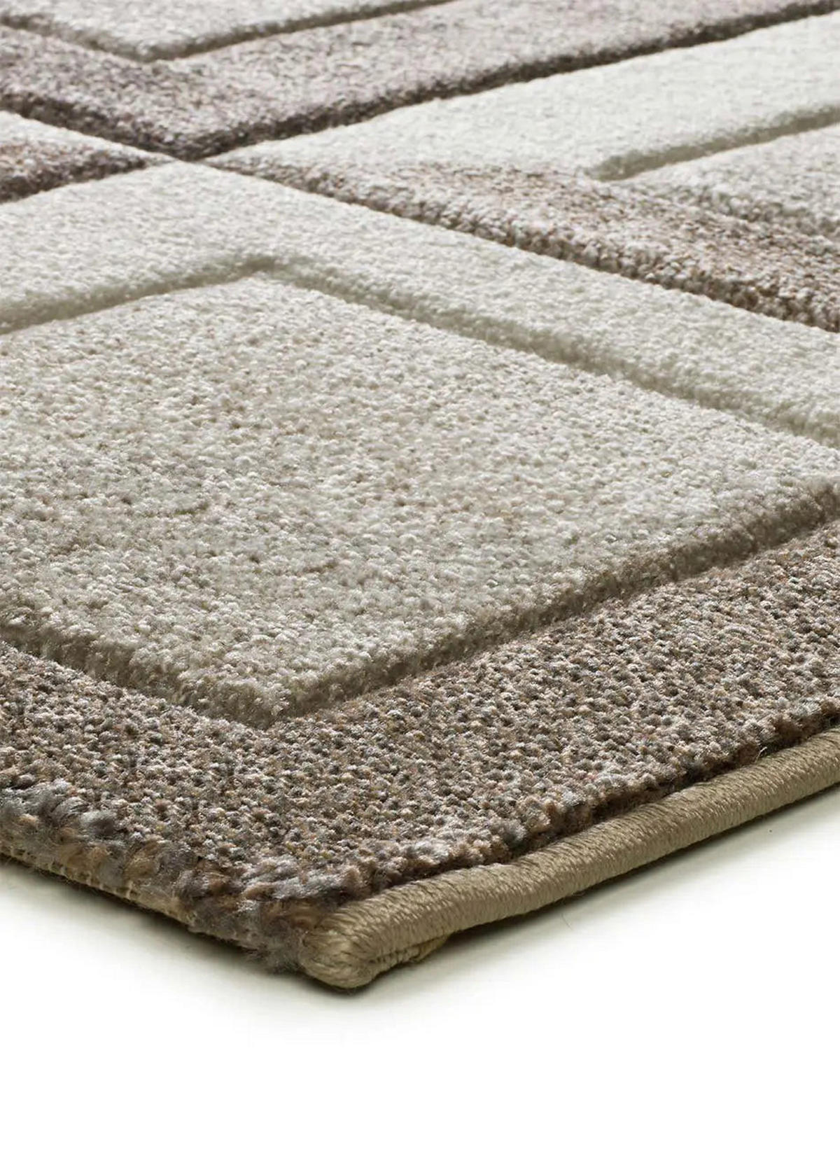 KURZFLORTEPPICH Braun / Creme Badet 80/150 cm - Creme/Braun, Naturmaterialien/Textil (80/150cm) - Atticgo