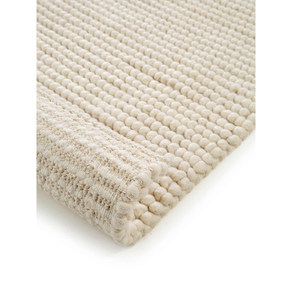 Thumbnail - benuta Pure Wollteppich, Creme, Textil, Beton Optik, Rechteckig, 80x150 cm, pflegeleicht, Teppiche & Böden, Teppiche, Na...