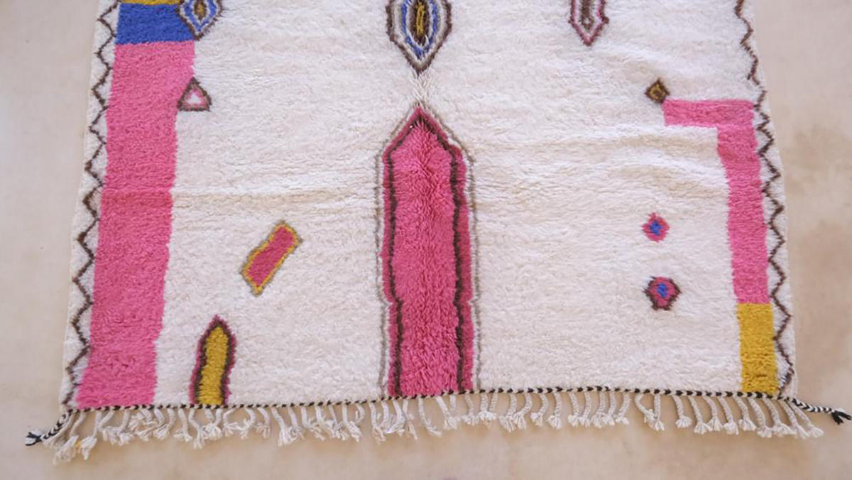 BERBERTEPPICH aus Marokko modern aus Wolle mehrfarbig - Multicolor, Naturmaterialien (211/286cm) - AFK Living